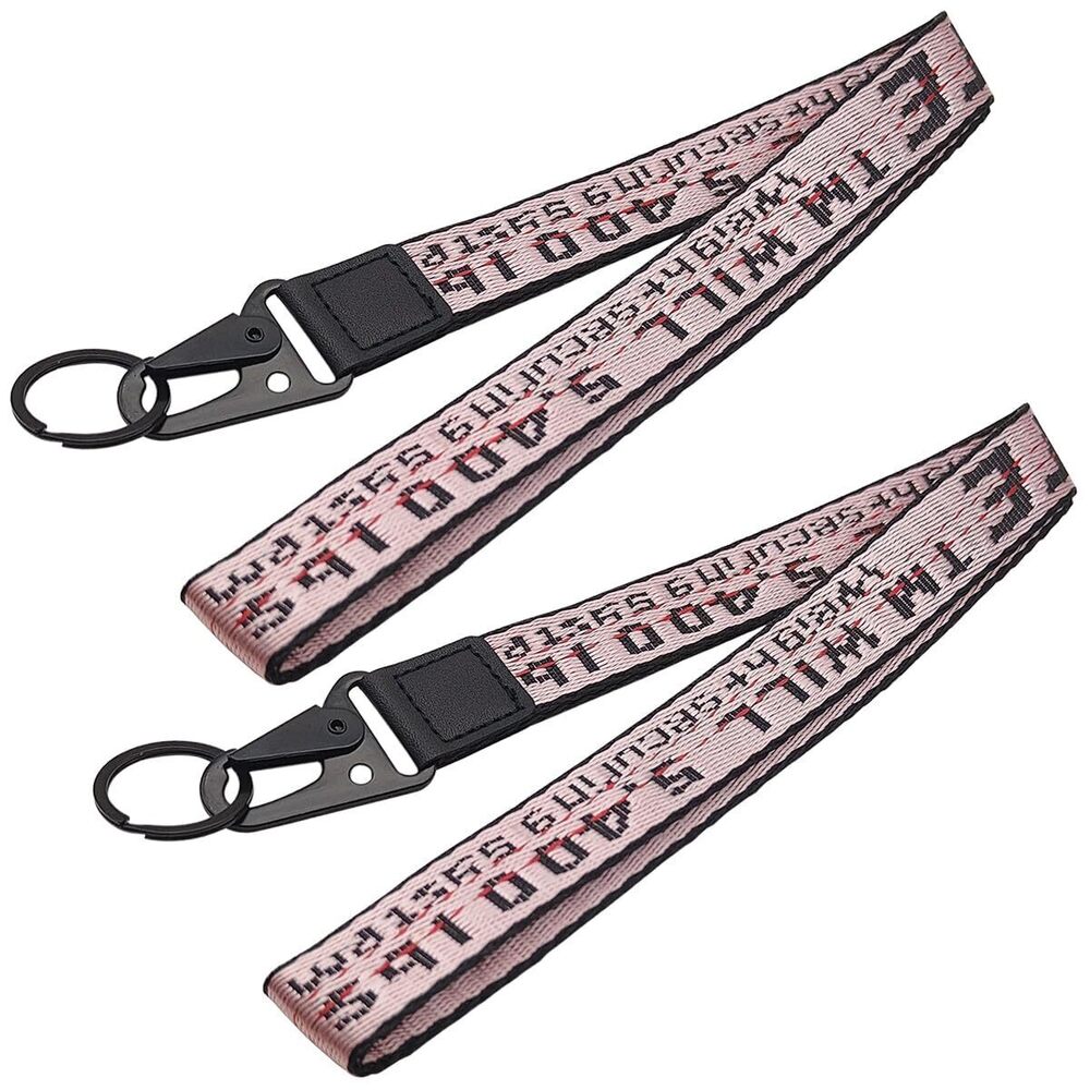 6975 2 Piece Classic Keychain Fashion Keychains Lanyard,Compatible Wristlet
